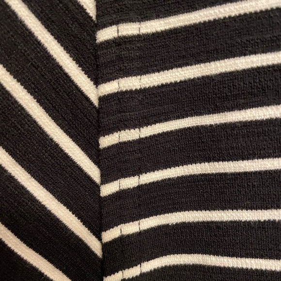 J crew black and white stripe ponte dress size 6/8 - Picture 4 of 5